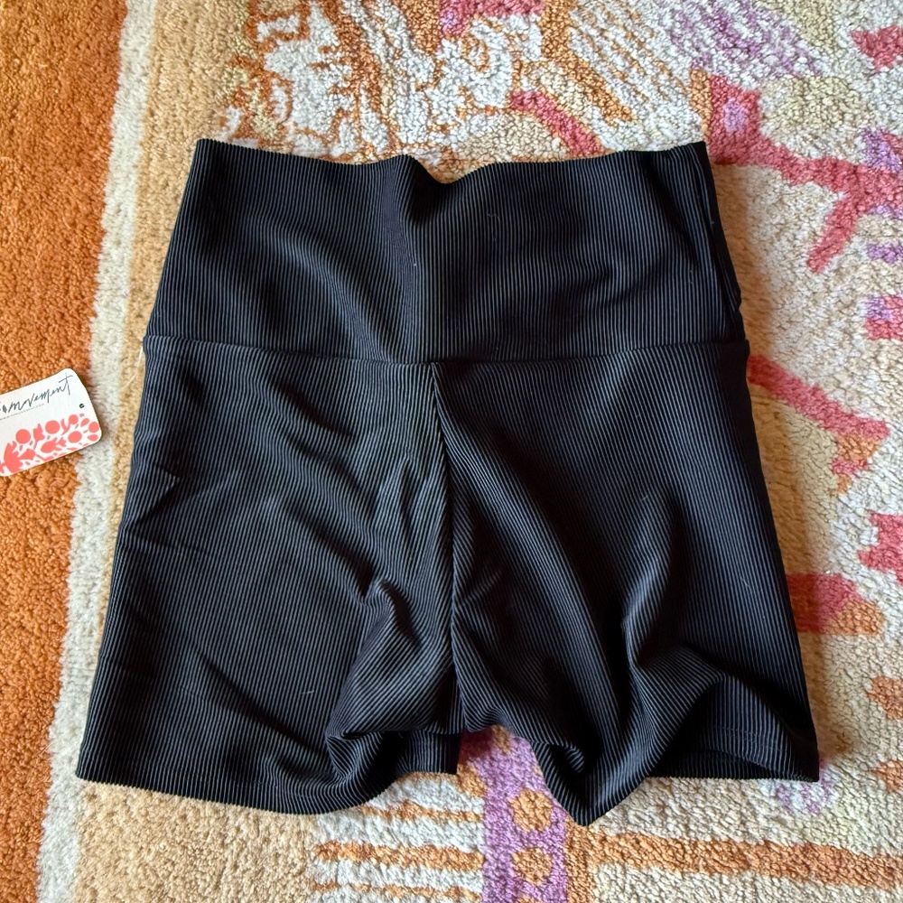 Free People FP Movement x Onzie S/M lace up black rib swim shorts - Picture 5 of 5